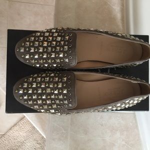 J Crew Collection Darby Studded  I’m Grey Suede